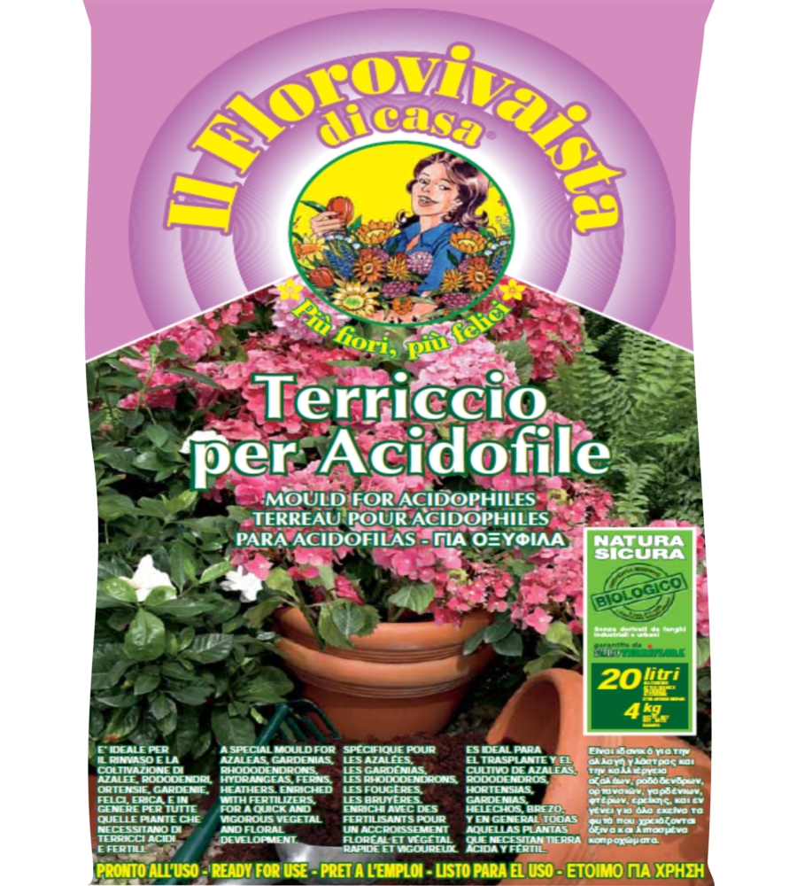 TERRICCIO PER ACIDOFILE EUROTERRIFLORA 20 LITRI